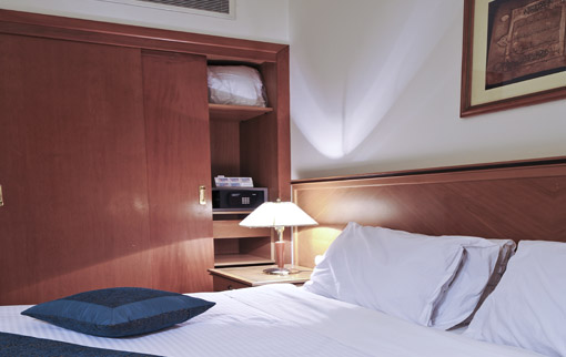 safe in junior suite bedroom at al sayedah zeinab hotel damascus syria