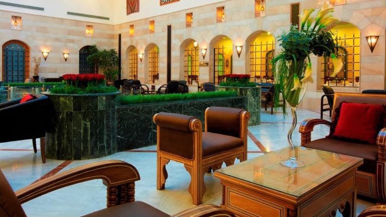 lobby lounge at al sayedah zeinab hotel damascus syria