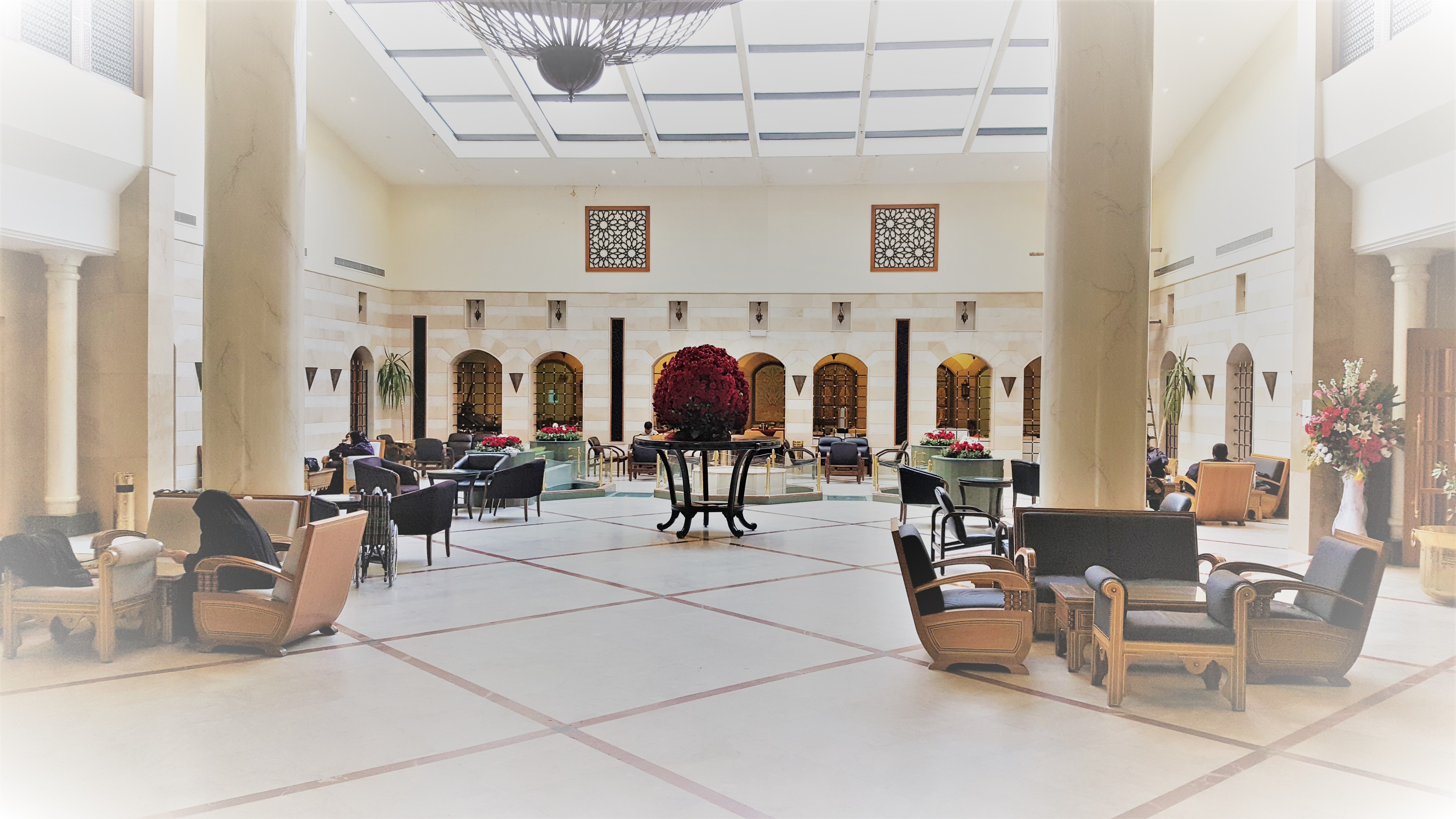 lobby lounge at al sayedah zeinab hotel damascus syria