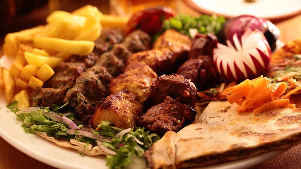 mix grill at yamama restaurant at al sayedah zeinab hotel damascus syria