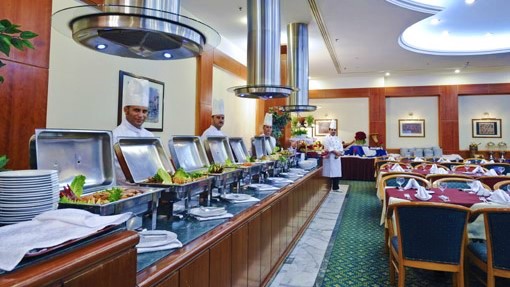 buffet at yamama restaurant at al sayedah zeinab hotel damascus syria